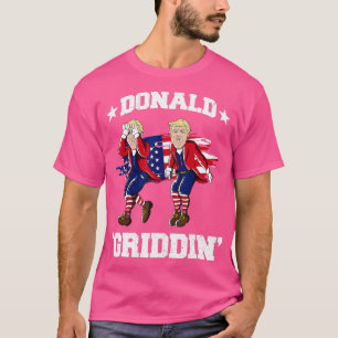 4 juli Donald rump Griddy Donald Griddin T-shirt