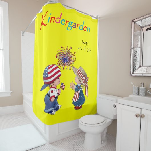 4 juli Douchegordijn (In situ)