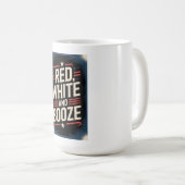 4 juli drankfeest | Rood Wit en Drank Koffiemok (Voorkant rechts)