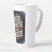 4 juli drankfeest | Rood Wit en Drank Latte Mok (Rechterhoek)