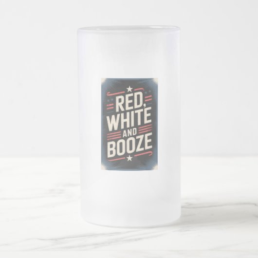4 juli drankfeest | Rood Wit en Drank Matglas Bierpul (Center)