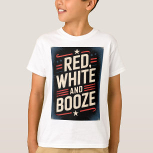 4 juli drankfeest   Rood Wit en Drank T-shirt