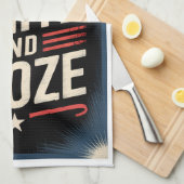 4 juli drankfeest | Rood Wit en Drank Theedoek (Quarter Fold)