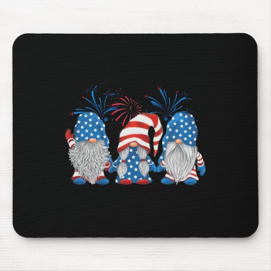 4 juli Drie kabouters Amerikaanse Gnome Independen Muismat (Voorkant)