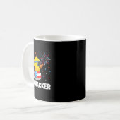 4 juli Duck Firequacker Patriottische Vierde van J Koffiemok (Voorkant links)