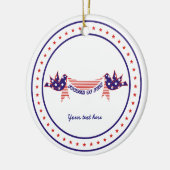 4 juli Duiven met sterren ornament (Links)