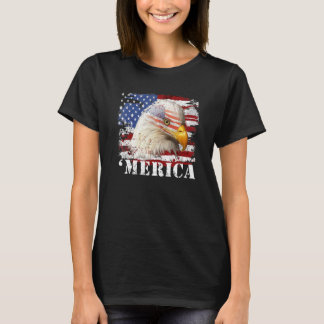 4 juli Eagle "merica America Independence Day Pa T-shirt