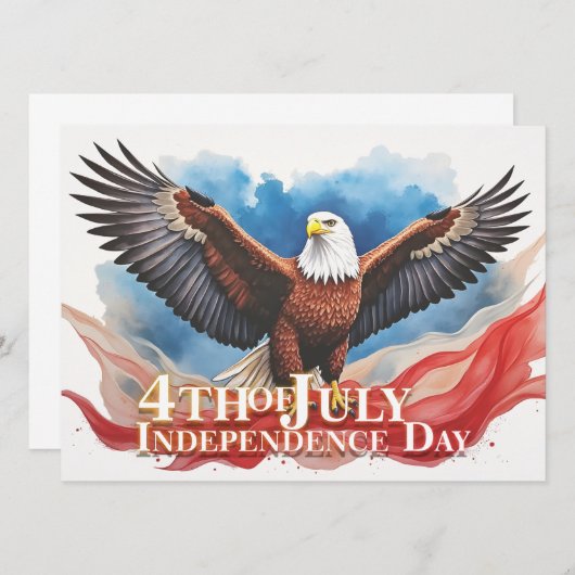 4 juli Eagle – Patriotic Art Design (Voorkant / Achterkant)