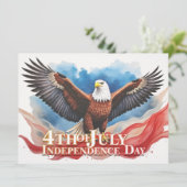 4 juli Eagle – Patriotic Art Design (Staand voorkant)