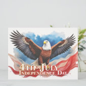 4 juli Eagle – Patriotic Art Design (Staand voorkant)