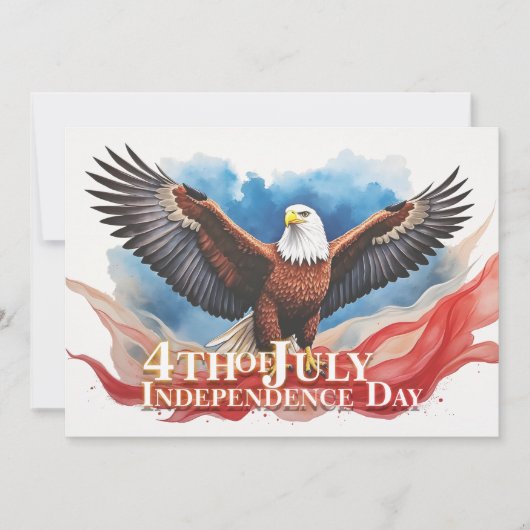 4 juli Eagle – Patriotic Art Design (Voorkant)