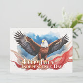 4 juli Eagle – Patriotic Art Design (Staand voorkant)
