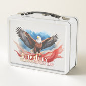 4 juli Eagle – Patriotic Art Design (Achterkant)