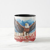 4 juli Eagle – Patriotic Art Design Mok (Midden)