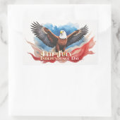 4 juli Eagle – Patriotic Art Design Rechthoekige Sticker (Tas)