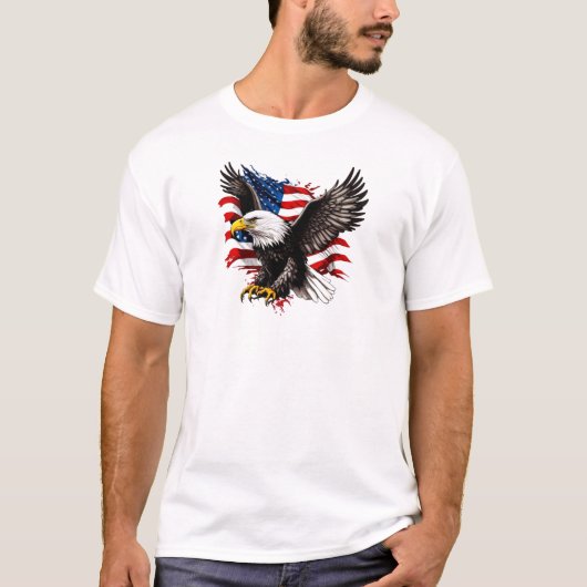 4 juli Eagle T-shirt (Voorkant)