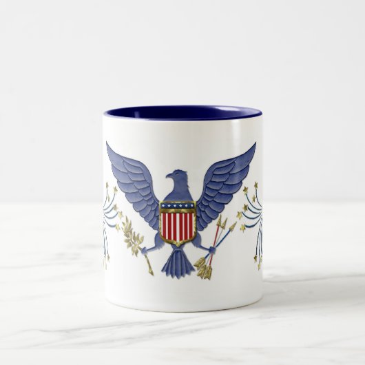 4 juli Eagle Tweekleurige Koffiemok (Center)