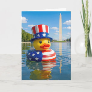 4 juli eend drijvend in de Reflecting Pool Kaart