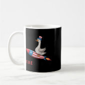 4 juli eend vuurwerk patriottische vierde juli koffiemok (Links)
