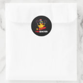 4 juli eend Vuurwerk Patriottische vierde juli Ronde Sticker (Tas)