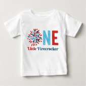 4 juli Eerste verjaardag Baby T-Shirt (Voorkant)