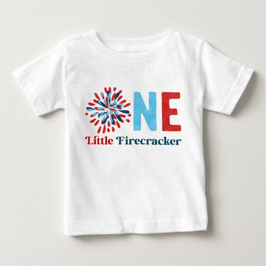 4 juli Eerste verjaardag Baby T-Shirt (Voorkant)