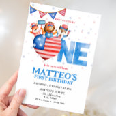 4 juli Eerste verjaardag Kaart