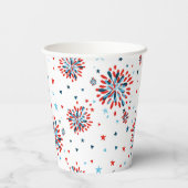 4 juli Eerste verjaardag Papieren Bekers (Achterkant)