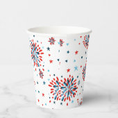 4 juli Eerste verjaardag Papieren Bekers (Rechts)