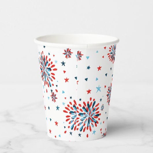 4 juli Eerste verjaardag Papieren Bekers (Rechts)