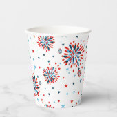 4 juli Eerste verjaardag Papieren Bekers (Voorkant)