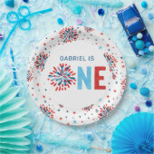 4 juli Eerste verjaardag Papieren Bordje (Feest)