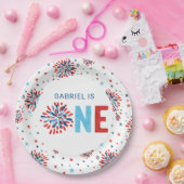 4 juli Eerste verjaardag Papieren Bordje (Feest)