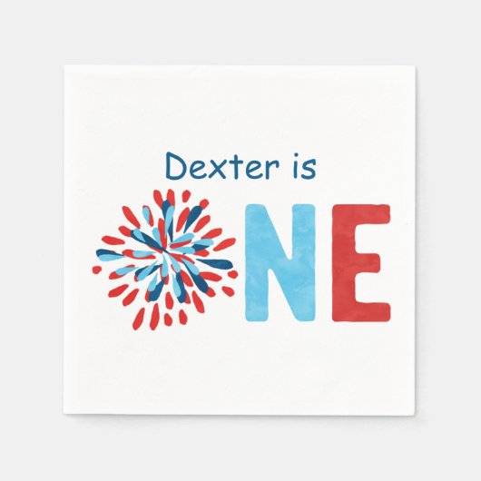 4 juli Eerste verjaardag Servet (Voorkant)