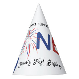 4 juli eerste verjaardagsfeestje feesthoedjes