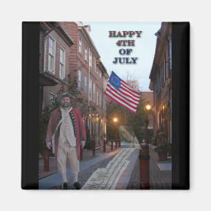 4 juli Elfreth's Alley Magneet