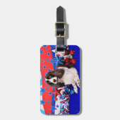 4 juli - Engelstalige Springer Spaniel - Chloe Bagagelabel (Voorkant verticaal)