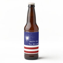 4 juli  etiket met naam