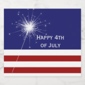 4 juli  etiket met spaarboekje (Enkel label)