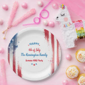 4 juli Familie BBQ Party Zomervakantie Papieren Bordje (Feest)