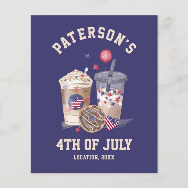 4 juli Familie Reünie Partij Onafhankelijkheidsdag (Voorkant)