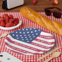 4 juli familie samenkomst papieren bord