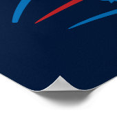 4 juli Familie Zomer BBQ Party Custom Poster (Hoek)