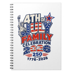 4 juli familiefeest 2026 250 jaar 1776 notitieboek