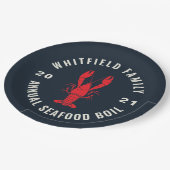 4 juli Family Seafood Boil Custom Papieren Bordje (Gekanteld)