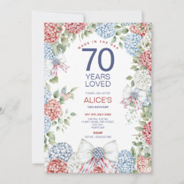 4 juli feest 70ste verjaardag, mijlpaal kaart