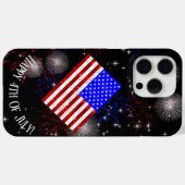 4 juli Feest - Amerikaanse vlag Case-Mate iPhone Case (Achterkant (horizontaal))