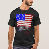 4 juli Feest - Amerikaanse vlag T-shirt (Voorkant)