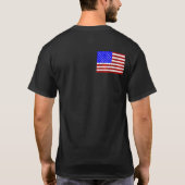 4 juli Feest - Amerikaanse vlag T-shirt (Achterkant)