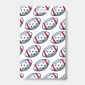 4 juli Feest Baseball Badge (Achterkant)